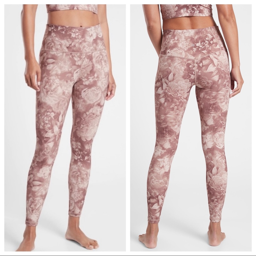 athleta - elation printed tight leggings high-rise floral flowers antoinette